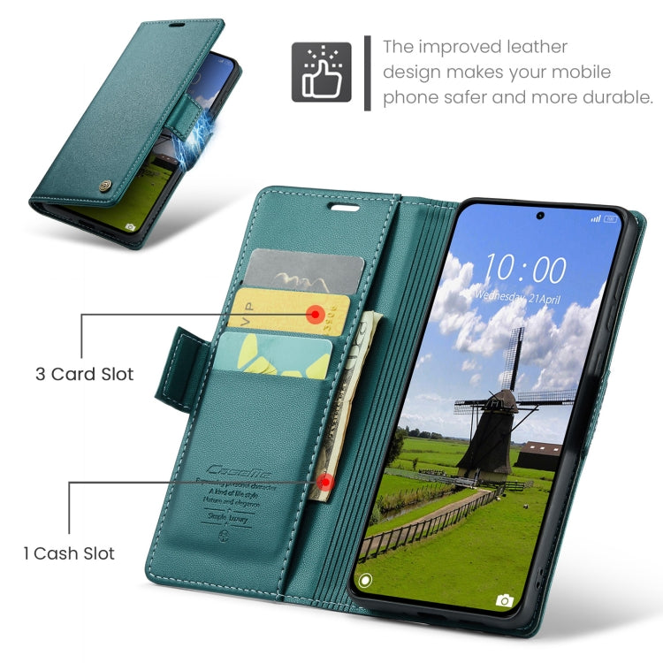 For Xiaomi 14T Pro CaseMe 023 Butterfly Buckle Litchi Texture RFID Anti-theft Leather Phone Case