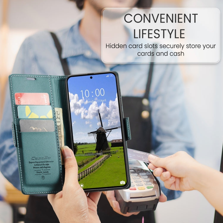 For Xiaomi 14T Pro CaseMe 023 Butterfly Buckle Litchi Texture RFID Anti-theft Leather Phone Case