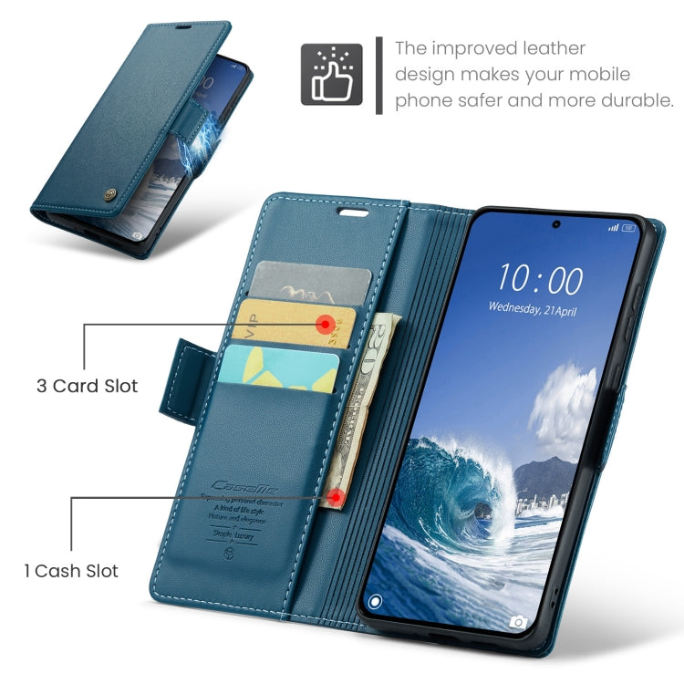 For Xiaomi 14T Pro CaseMe 023 Butterfly Buckle Litchi Texture RFID Anti-theft Leather Phone Case