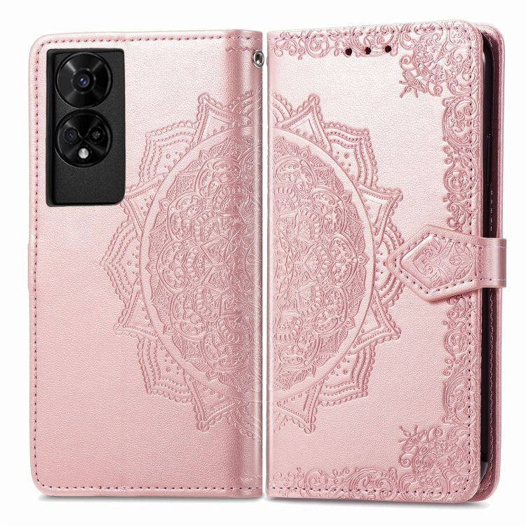 For TCL 50 5G Mandala Flower Embossed Leather Phone Case