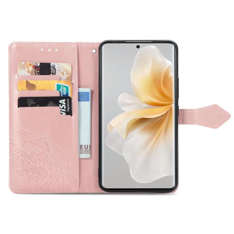 For TCL 50 5G Mandala Flower Embossed Leather Phone Case