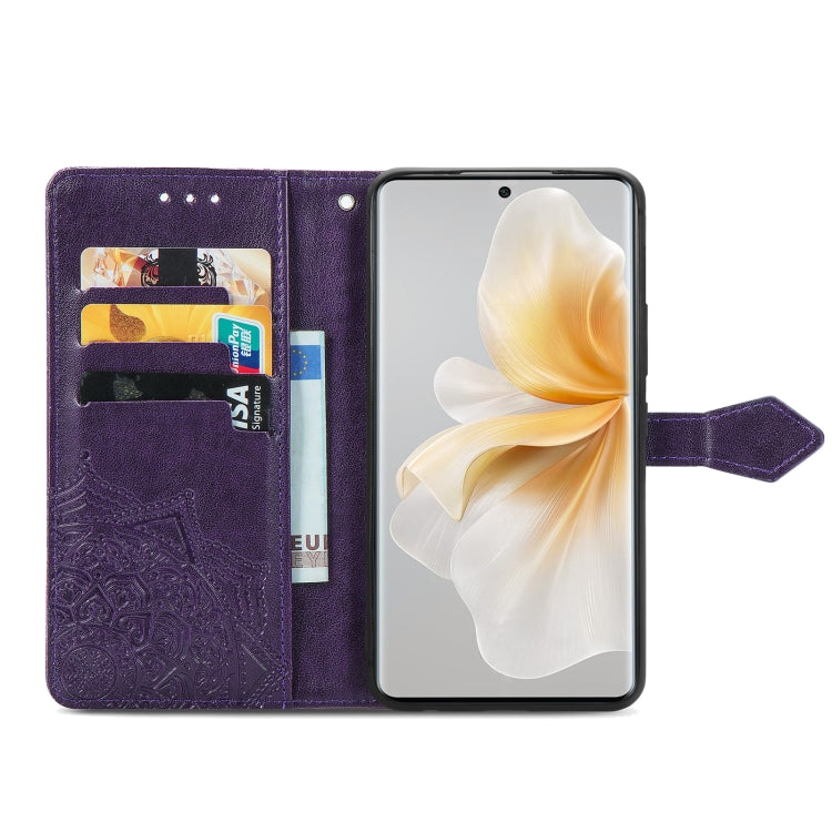 For TCL 50 5G Mandala Flower Embossed Leather Phone Case