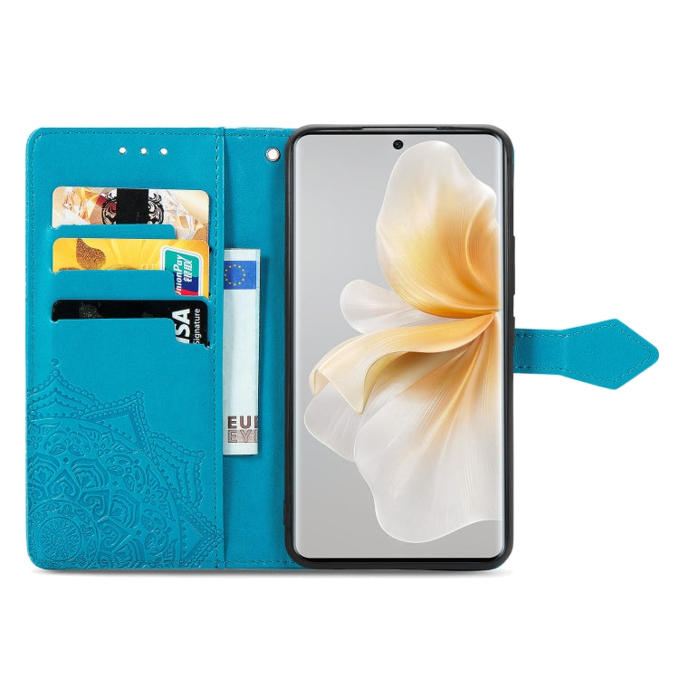 For TCL 50 5G Mandala Flower Embossed Leather Phone Case