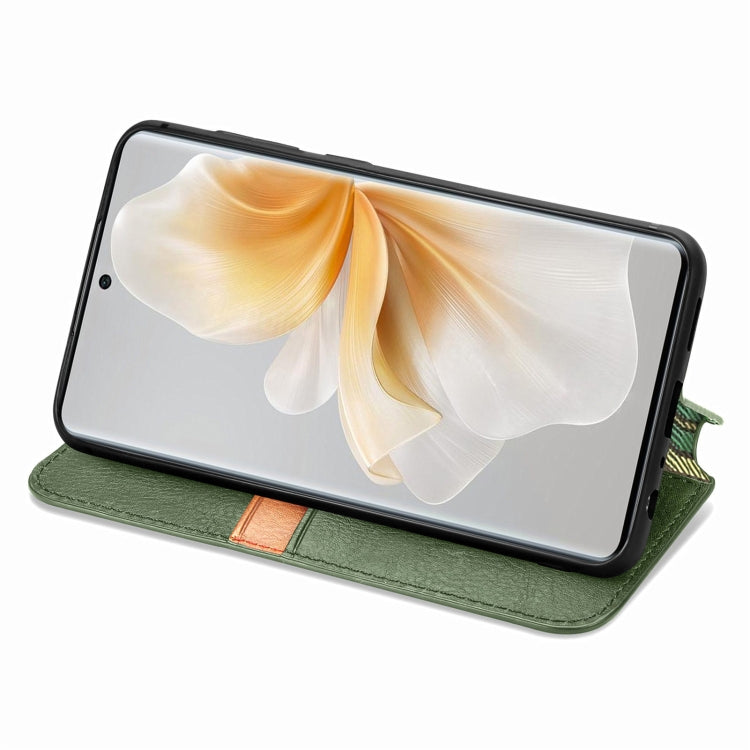 For TCL 50 5G Cubic Grid Pressed Magnetic Leather Phone Case