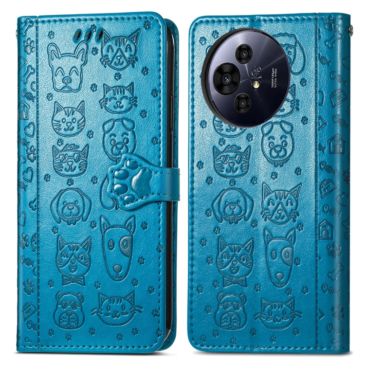 For TCL 50 Pro NxtPaper Cat and Dog Embossed Leather Phone Case