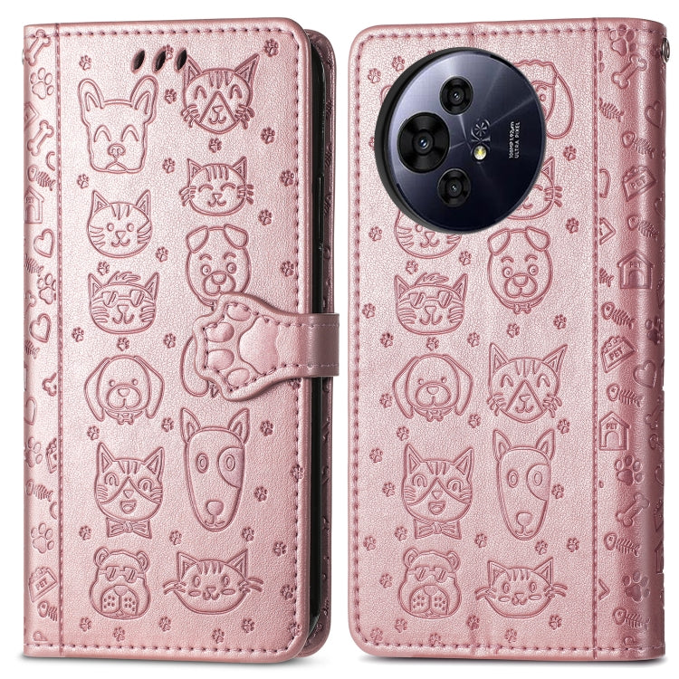 For TCL 50 Pro NxtPaper Cat and Dog Embossed Leather Phone Case