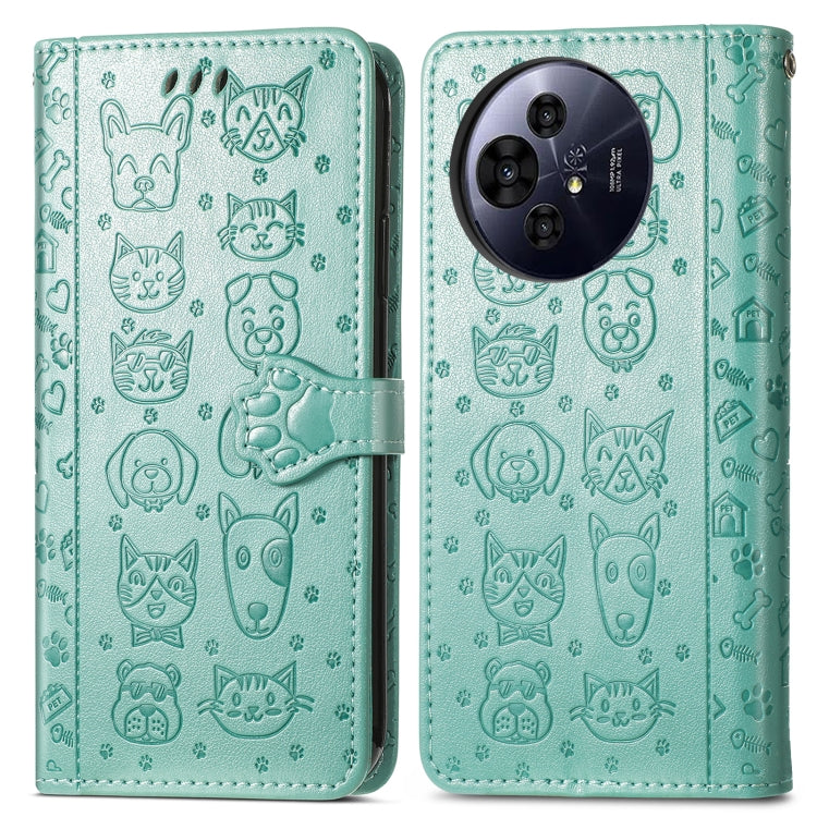 For TCL 50 Pro NxtPaper Cat and Dog Embossed Leather Phone Case