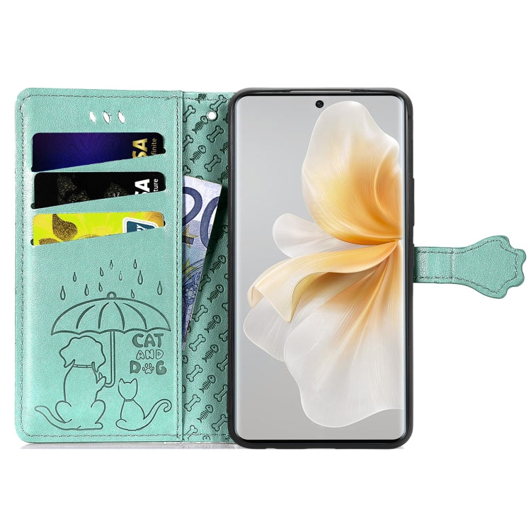 For TCL 50 Pro NxtPaper Cat and Dog Embossed Leather Phone Case