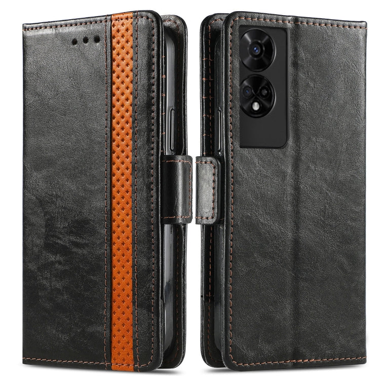 For TCL 50 5G CaseNeo Splicing Dual Magnetic Buckle Leather Phone Case