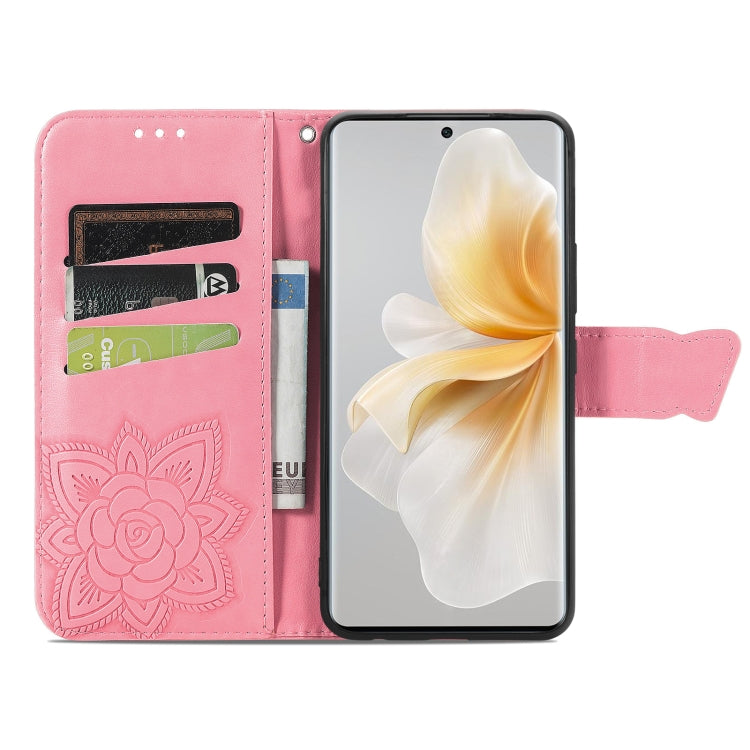 For TCL 50 5G Butterfly Love Flower Embossed Leather Phone Case