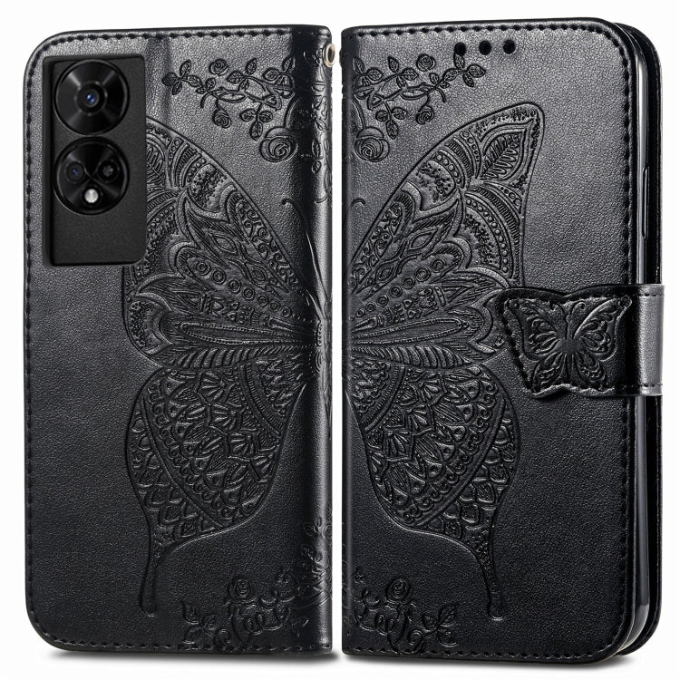 For TCL 50 5G Butterfly Love Flower Embossed Leather Phone Case