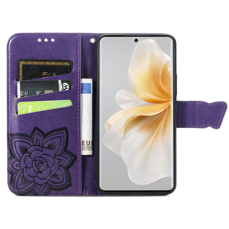 For TCL 50 5G Butterfly Love Flower Embossed Leather Phone Case