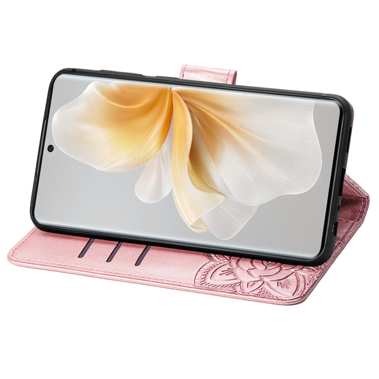 For TCL 50 Pro NxtPaper Butterfly Love Flower Embossed Leather Phone Case