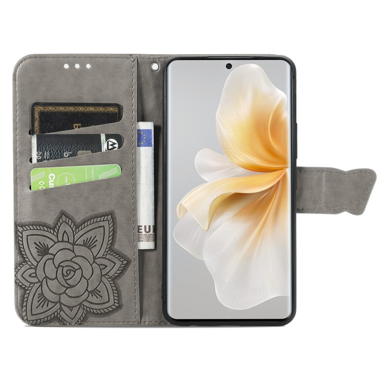 For TCL 50 Pro NxtPaper Butterfly Love Flower Embossed Leather Phone Case