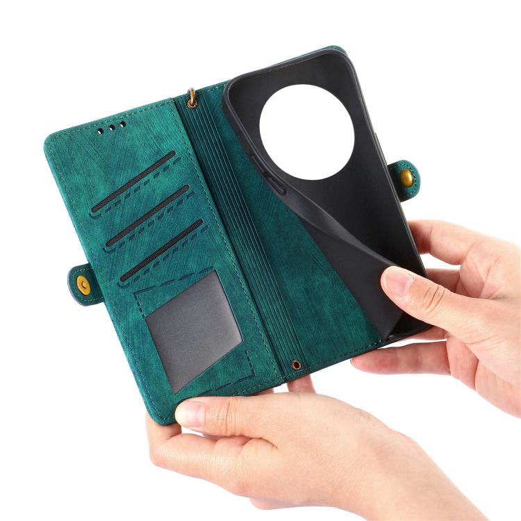 For Xiaomi 15 Ultra Geometric Zipper Wallet Side Buckle Leather Phone Case