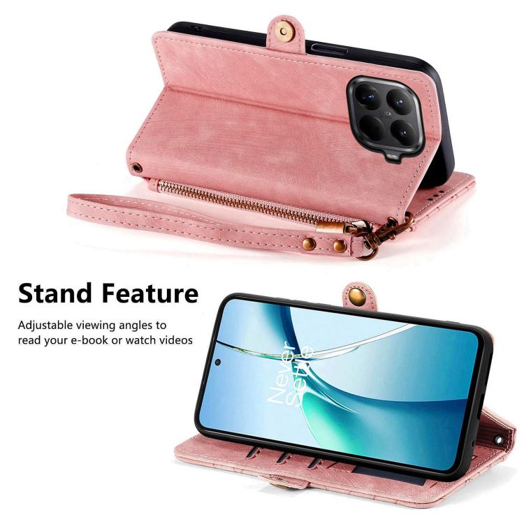 For Xiaomi 15T Pro Geometric Zipper Wallet Side Buckle Leather Phone Case