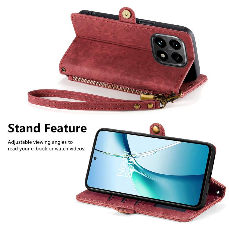 For Xiaomi 15T Geometric Zipper Wallet Side Buckle Leather Phone Case