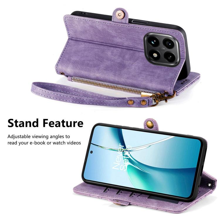 For Xiaomi 15T Geometric Zipper Wallet Side Buckle Leather Phone Case