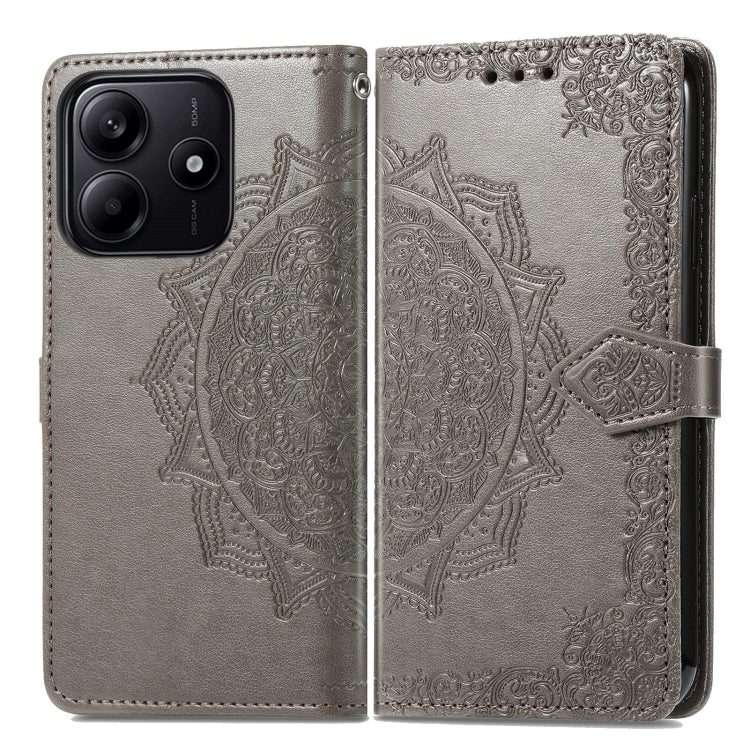For Xiaomi Redmi Note 14 5G Mandala Flower Embossed Leather Phone Case