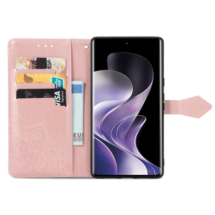 For Xiaomi Redmi Note 14 Pro 5G Mandala Flower Embossed Leather Phone Case