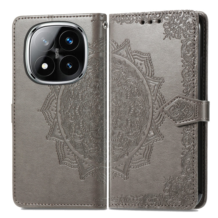 For Xiaomi Redmi Note 14 Pro 5G Mandala Flower Embossed Leather Phone Case