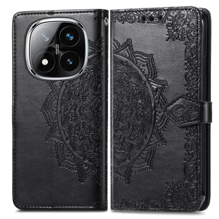 For Xiaomi Redmi Note 14 Pro 5G Mandala Flower Embossed Leather Phone Case