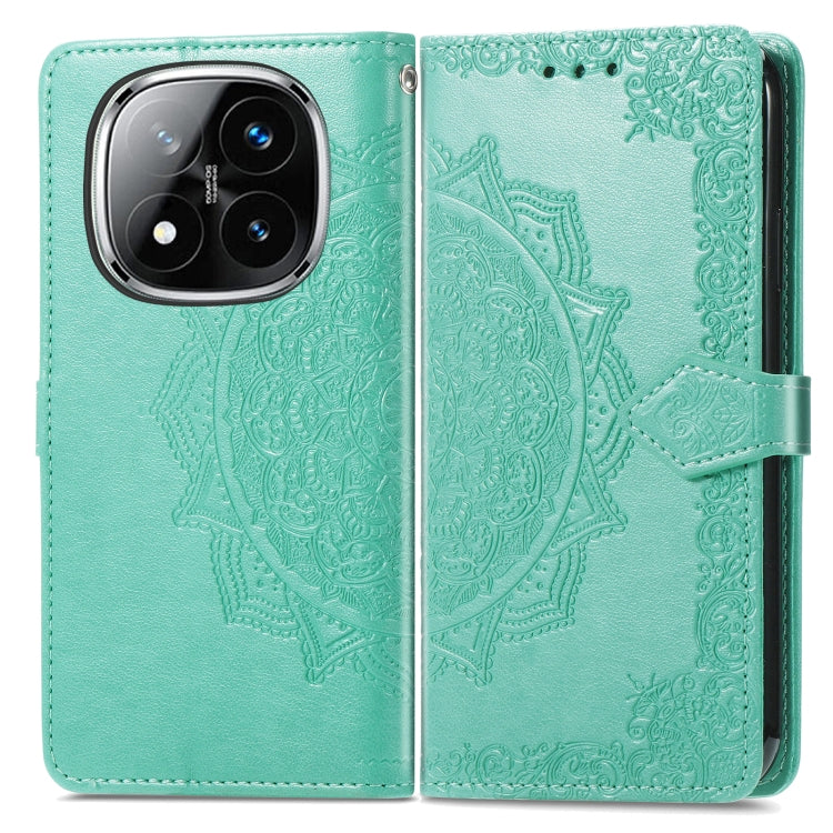 For Xiaomi Redmi Note 14 Pro 5G Mandala Flower Embossed Leather Phone Case