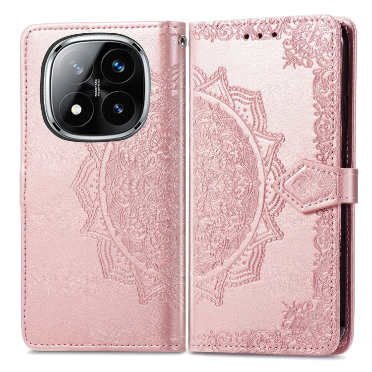 For Xiaomi Redmi Note 14 Pro+ 5G Mandala Flower Embossed Leather Phone Case