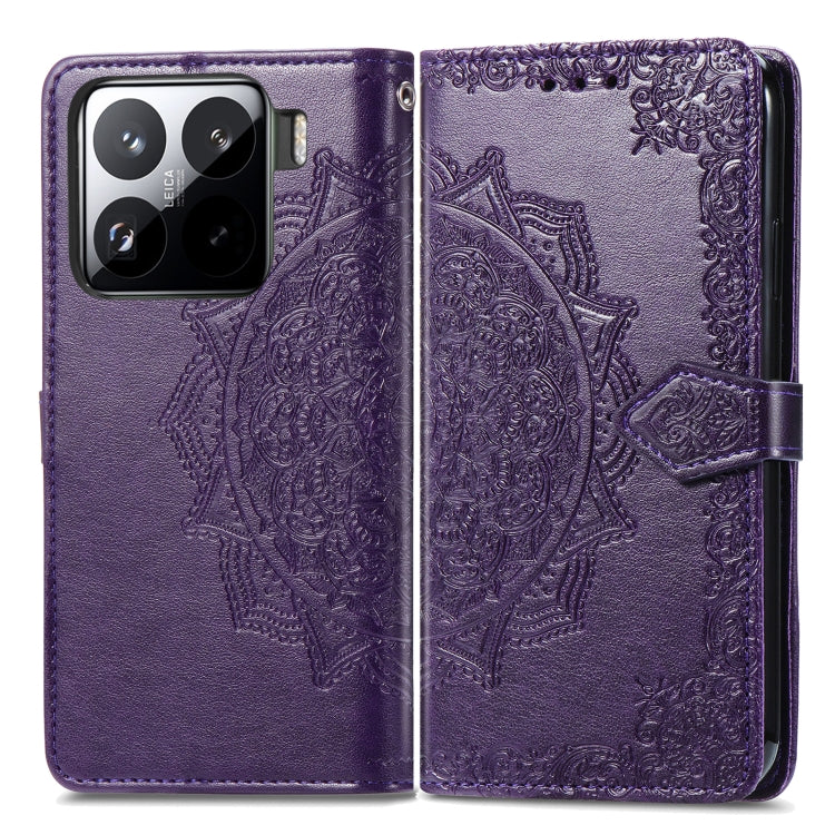 For Xiaomi 15 Pro Mandala Flower Embossed Leather Phone Case
