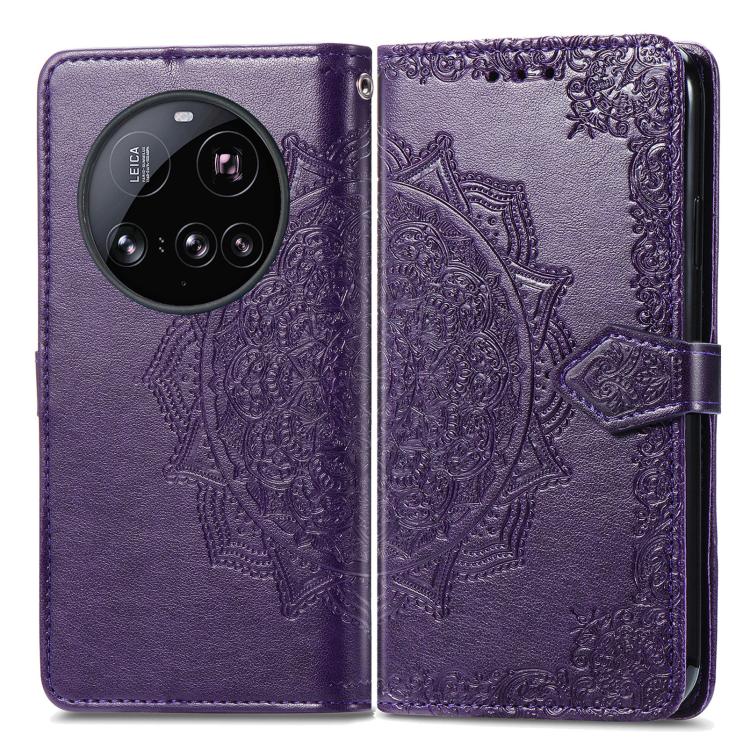 For Xiaomi 15 Ultra Mandala Flower Embossed Leather Phone Case