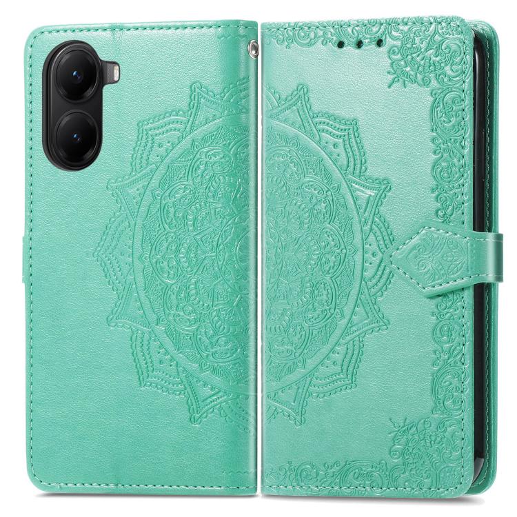 For Xiaomi Poco X7 Pro Mandala Flower Embossed Leather Phone Case