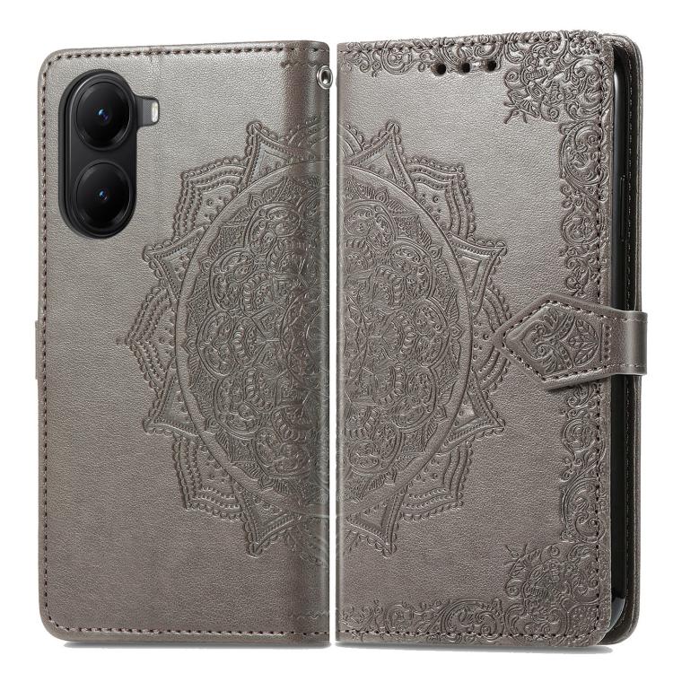 For Redmi Turbo 4 Mandala Flower Embossed Leather Phone Case