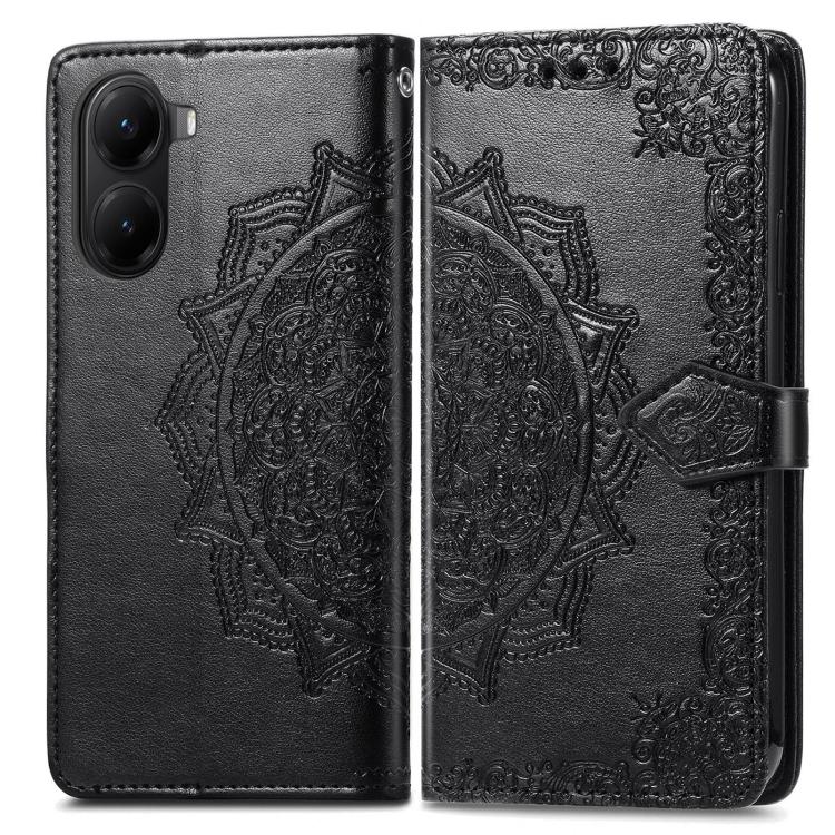For Redmi Turbo 4 Mandala Flower Embossed Leather Phone Case
