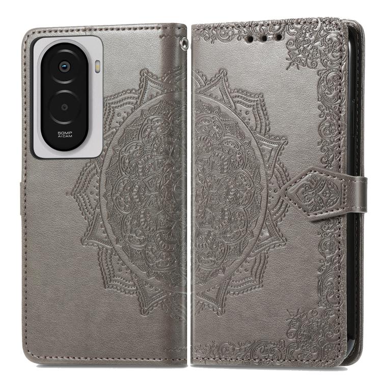 For Xiaomi Poco M7 4G 169mm Mandala Flower Embossed Leather Phone Case