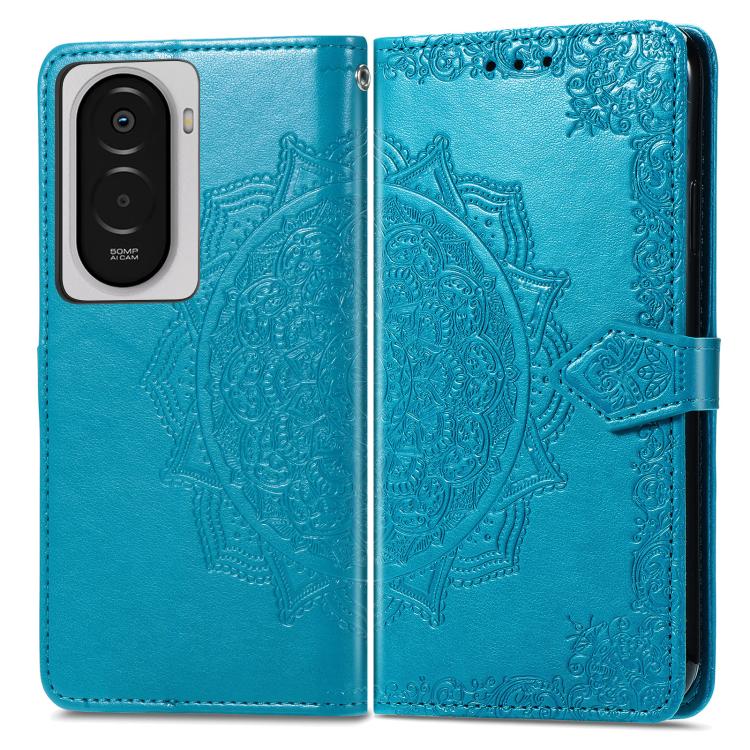 For Xiaomi Poco M7 4G 169mm Mandala Flower Embossed Leather Phone Case