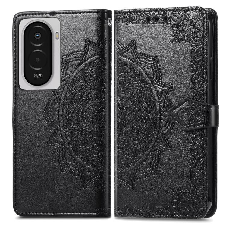 For Xiaomi Poco M7 4G 169mm Mandala Flower Embossed Leather Phone Case