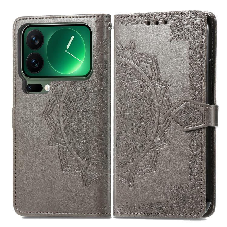For Xiaomi 17 Pro Mandala Flower Embossed Leather Phone Case