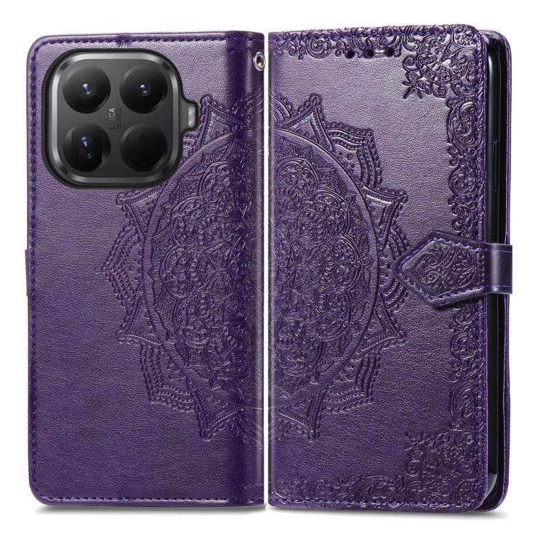 For Xiaomi 15T Pro Mandala Flower Embossed Leather Phone Case