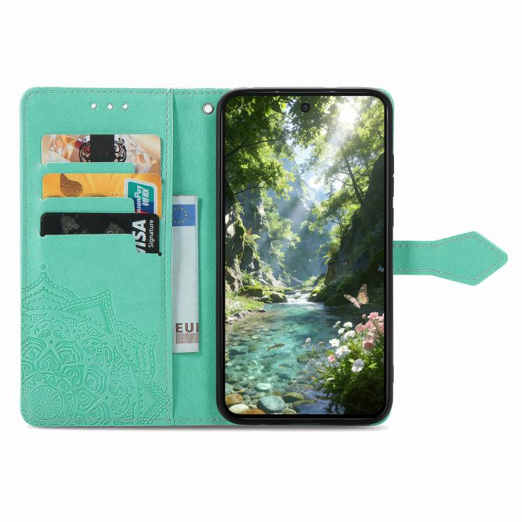 For Redmi Turbo 5 5G Mandala Flower Embossed Leather Phone Case
