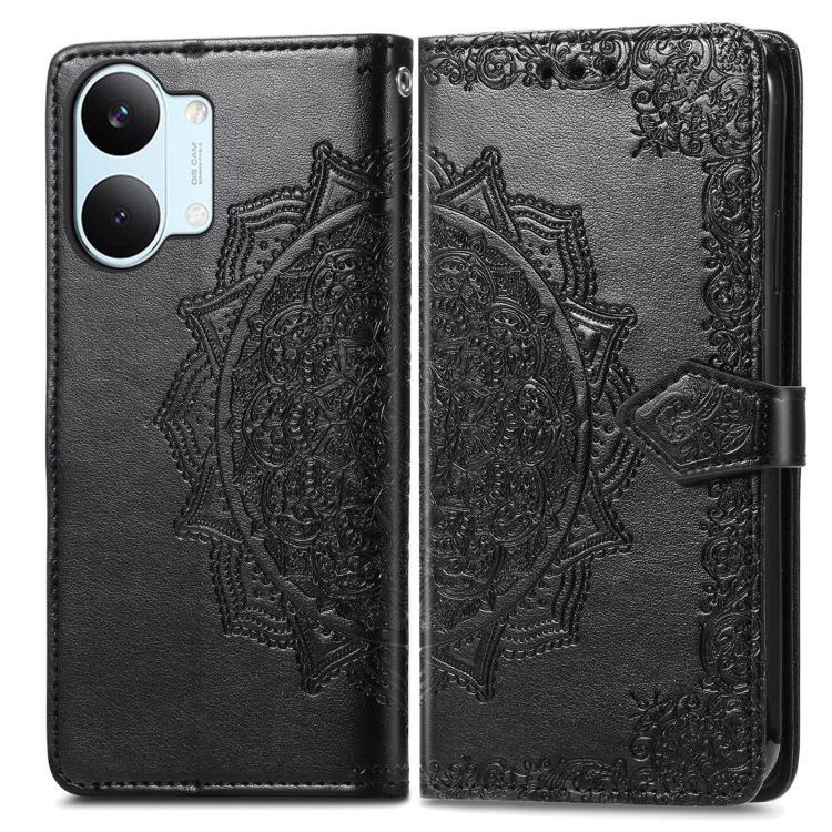 For Redmi Turbo 5 Max 5G Mandala Flower Embossed Leather Phone Case