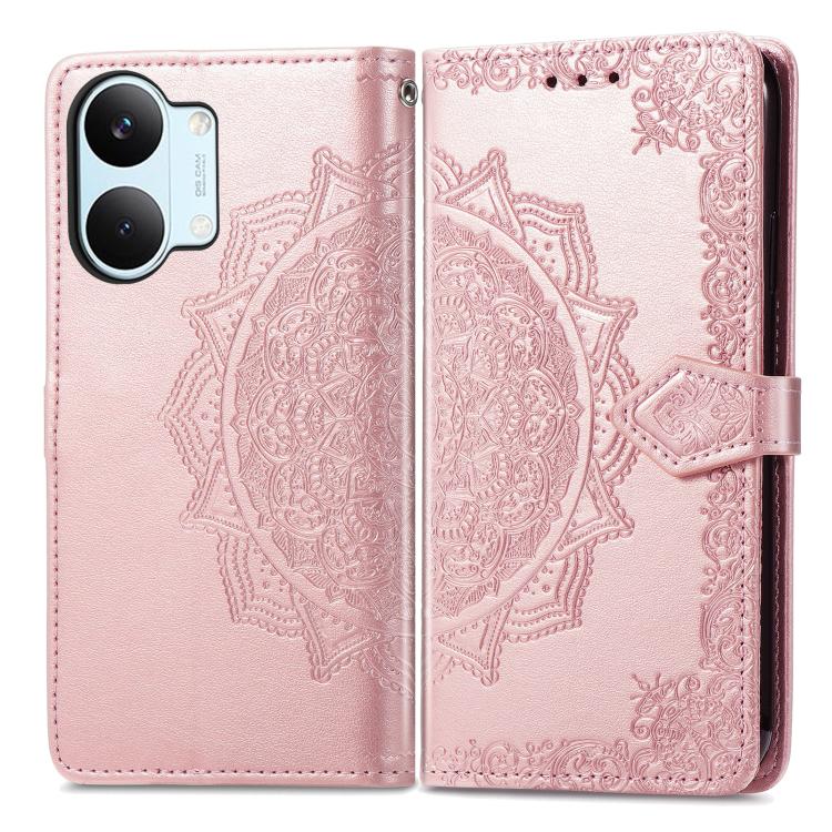 For Xiaomi Poco X8 Pro Max 5G Mandala Flower Embossed Leather Phone Case