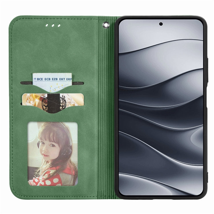 For Xiaomi Redmi Note 14 5G Retro Skin Feel Magnetic Flip Leather Phone Case