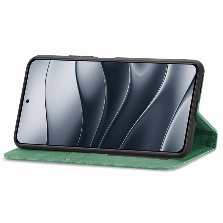 For Xiaomi Redmi Note 14 5G Retro Skin Feel Magnetic Flip Leather Phone Case
