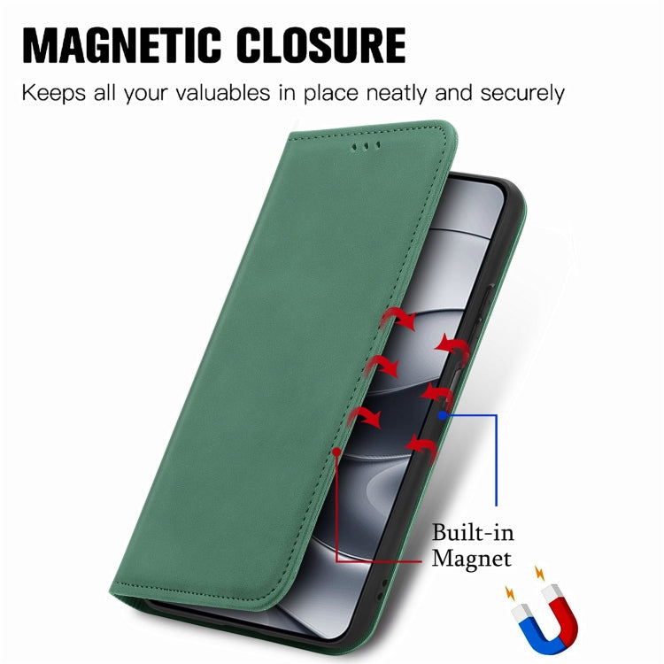For Xiaomi Redmi Note 14 5G Retro Skin Feel Magnetic Flip Leather Phone Case