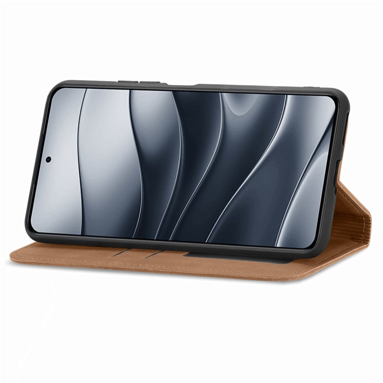 For Xiaomi Redmi Note 14 5G Retro Skin Feel Magnetic Flip Leather Phone Case