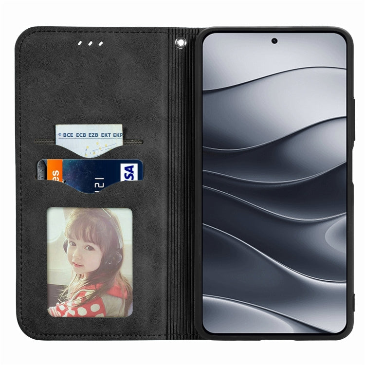 For Xiaomi Redmi Note 14 5G Retro Skin Feel Magnetic Flip Leather Phone Case