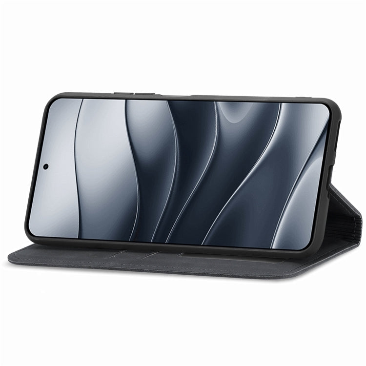 For Xiaomi Redmi Note 14 5G Retro Skin Feel Magnetic Flip Leather Phone Case