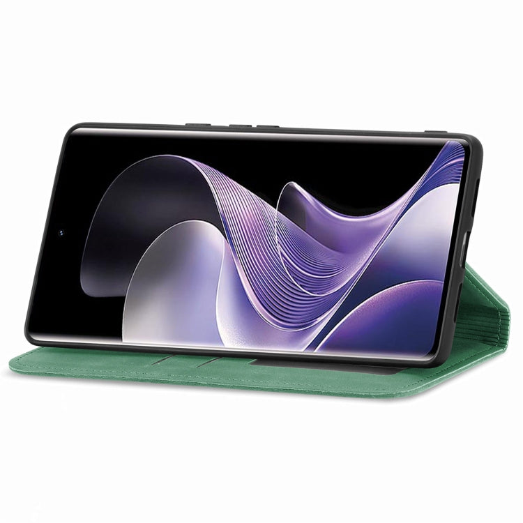For Xiaomi Redmi Note 14 Pro 5G Retro Skin Feel Magnetic Flip Leather Phone Case