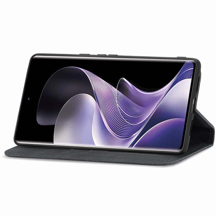 For Xiaomi Redmi Note 14 Pro 5G Retro Skin Feel Magnetic Flip Leather Phone Case