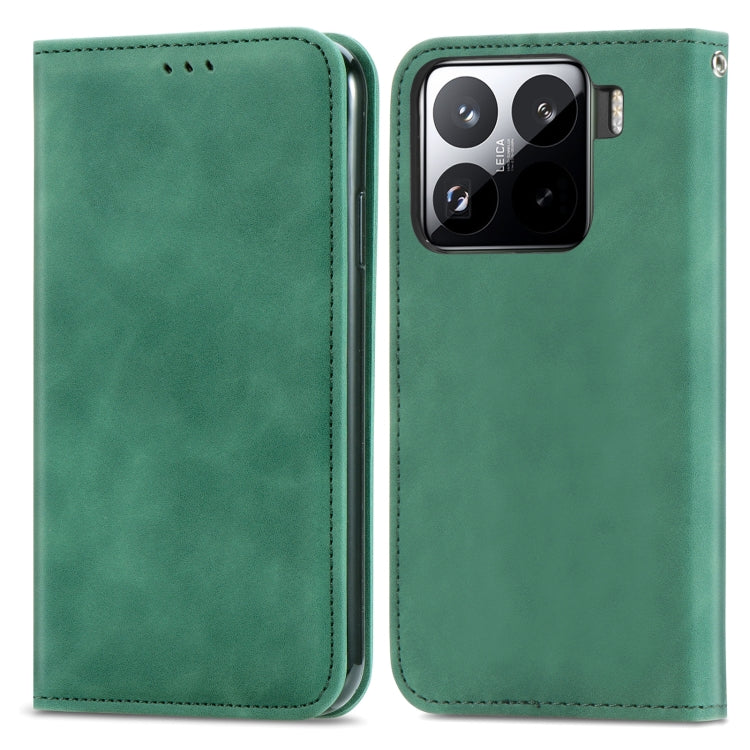 For Xiaomi 15 Pro Retro Skin Feel Magnetic Flip Leather Phone Case